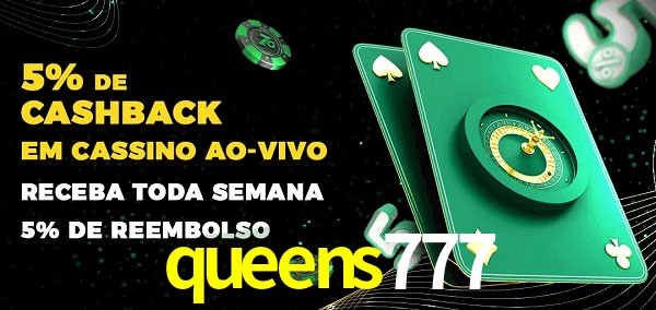 Promoções do cassino ao Vivo queens777
